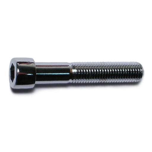 5/16"-24 x 1-3/4" Chrome Plated Steel Fine Thread Smooth Head Socket Cap Screws