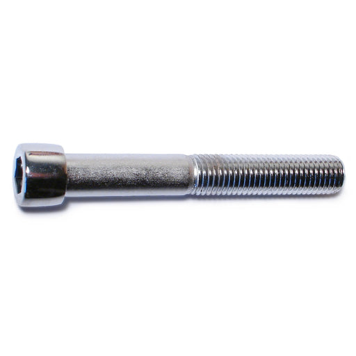 5/16"-24 x 2-1/4" Chrome Plated Steel Fine Thread Smooth Head Socket Cap Screws