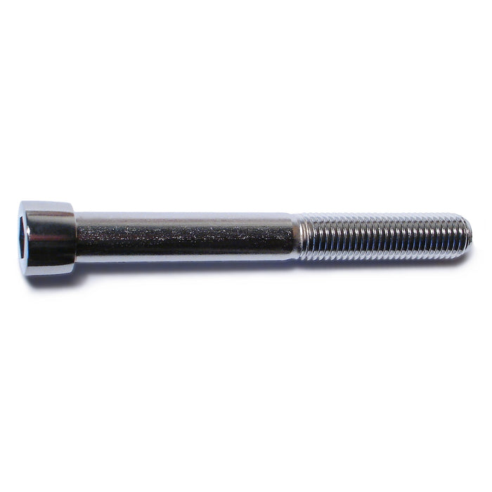 5/16"-24 x 2-3/4" Chrome Plated Steel Fine Thread Smooth Head Socket Cap Screws