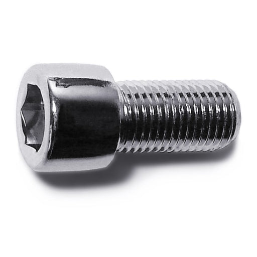 3/8"-24 x 3/4" Chrome Plated Steel Fine Thread Smooth Head Socket Cap Screws