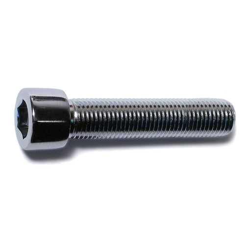 3/8"-24 x 1-3/4" Chrome Plated Steel Fine Thread Smooth Head Socket Cap Screws
