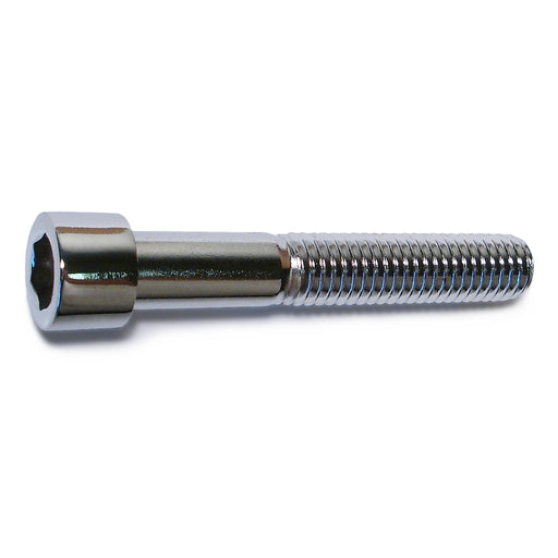 7/16"-14 x 2-3/4" Chrome Plated Steel Coarse Thread Smooth Head Socket Cap Screws