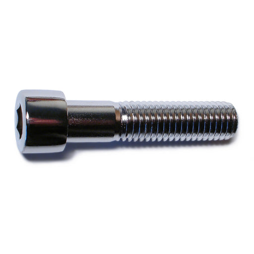 1/2"-13 x 2-1/4" Chrome Plated Steel Coarse Thread Smooth Head Socket Cap Screws