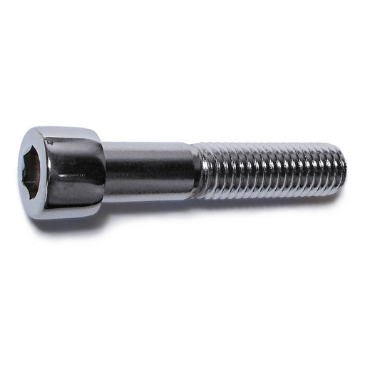 1/2"-13 x 2-1/2" Chrome Plated Steel Coarse Thread Smooth Head Socket Cap Screws