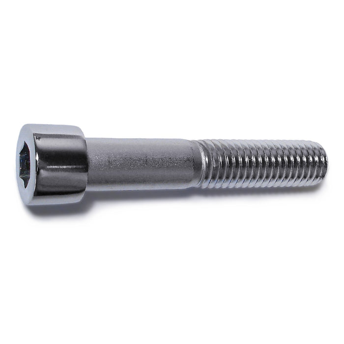 1/2"-13 x 2-3/4" Chrome Plated Steel Coarse Thread Smooth Head Socket Cap Screws