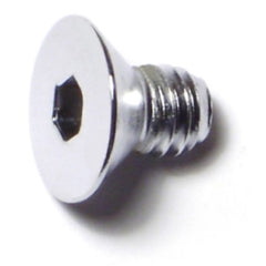5/16"-18 x 1/2" Chrome Plated Grade 8 Steel Coarse Thread Flat Head Socket Cap Screws