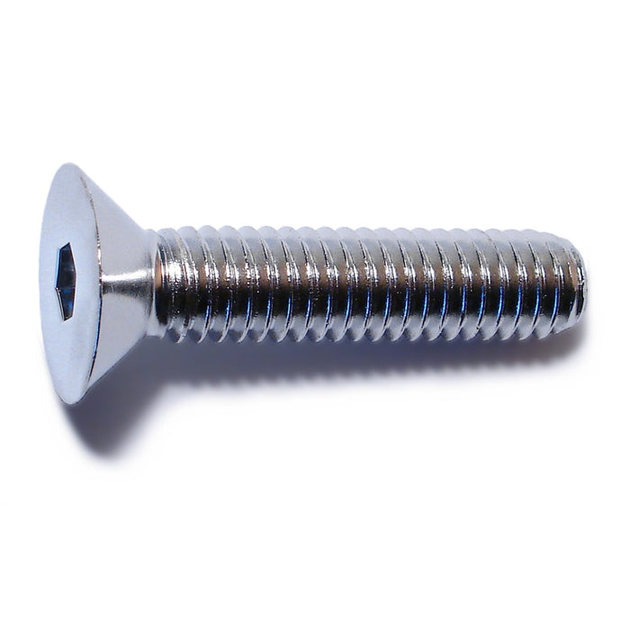 5/16"-18 x 1-1/2" Chrome Plated Steel Coarse Thread Flat Head Socket Cap Screws