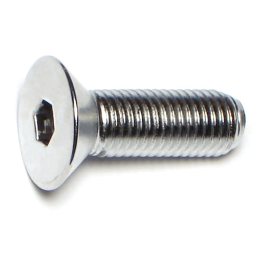 5/16"-24 x 1" Chrome Plated Grade 8 Steel Fine Thread Flat Head Socket Cap Screws