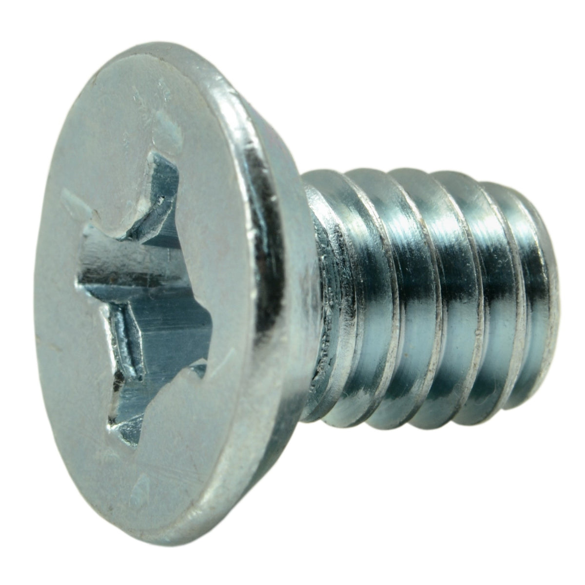 5/16"18 x 1/2" Zinc Plated Steel Coarse Thread Phillips Flat Head Mac — Fastener Line