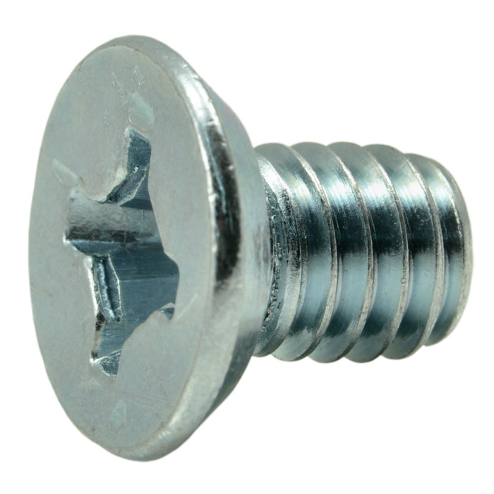 5/16"-18 x 1/2" Zinc Plated Steel Coarse Thread Phillips Flat Head Machine Screws