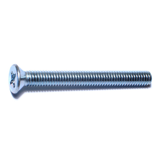 5/16"-18 x 3" Zinc Plated Steel Coarse Thread Phillips Flat Head Machine Screws