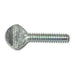 #10-24 x 3/4" Zinc Plated Steel Coarse Thread Spade Head Thumb Screws