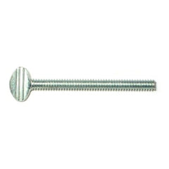 #10-24 x 2" Zinc Plated Steel Coarse Thread Spade Head Thumb Screws