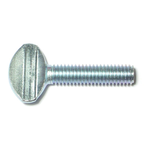 3/8"-16 x 1-1/2" Zinc Plated Steel Coarse Thread Spade Head Thumb Screws