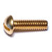#12-24 x 3/4" Brass Coarse Thread Slotted Round Head Machine Screws