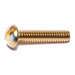 #12-24 x 1" Brass Coarse Thread Slotted Round Head Machine Screws