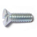 #8-32 x 1/2" Zinc Plated Steel Coarse Thread Slotted Flat Head Machine Screws