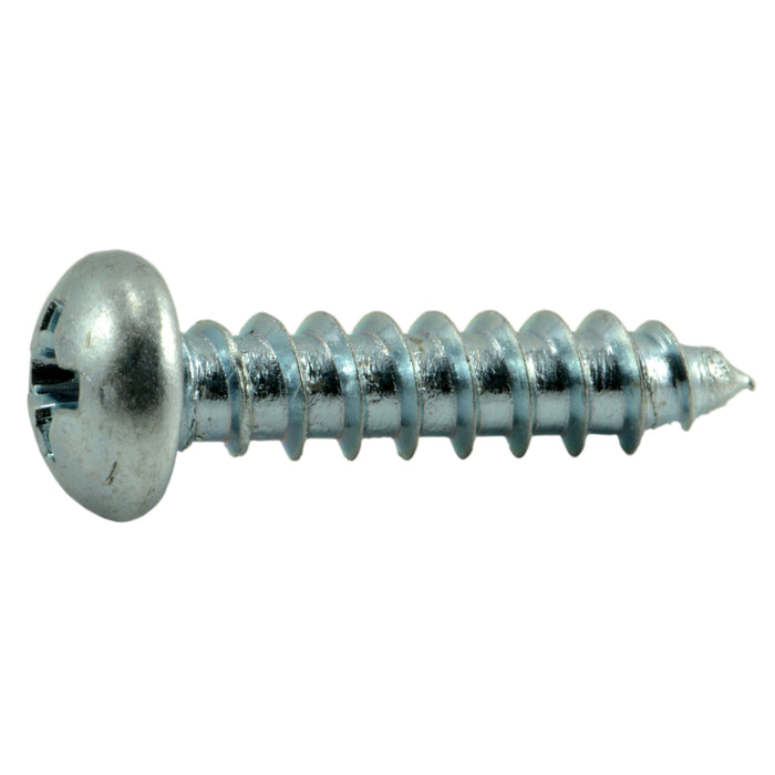 #6 x 5/8" Zinc Plated Steel Phillips Round Head Sheet Metal Screws