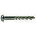 #4 x 1" Zinc Plated Steel Slotted Round Head Wood Screws