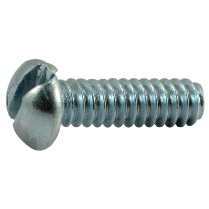 #4-40 x 3/8" Zinc Plated Steel Coarse Thread Slotted Round Head Machine Screws
