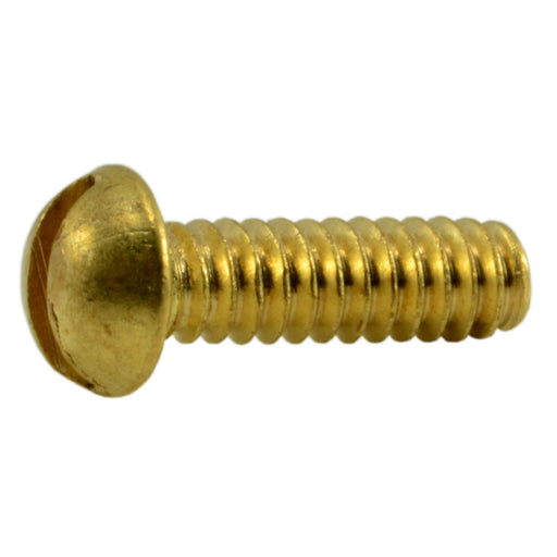 #4-40 x 3/8" Brass Coarse Thread Slotted Round Head Machine Screws