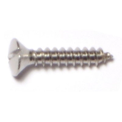 #6 x 3/4" 18-8 Stainless Steel Slotted Oval Head Sheet Metal Screws