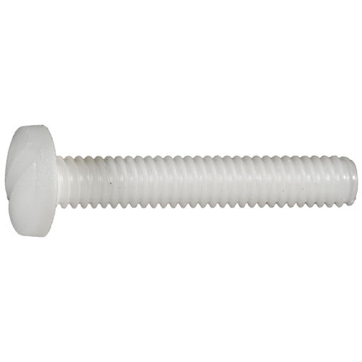 #8-32 x 1" Nylon Plastic Coarse Thread Slotted Binding Machine Screws
