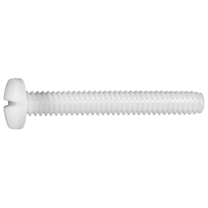 #10-24 x 1-1/2" Nylon Plastic Coarse Thread Slotted Binding Machine Screws
