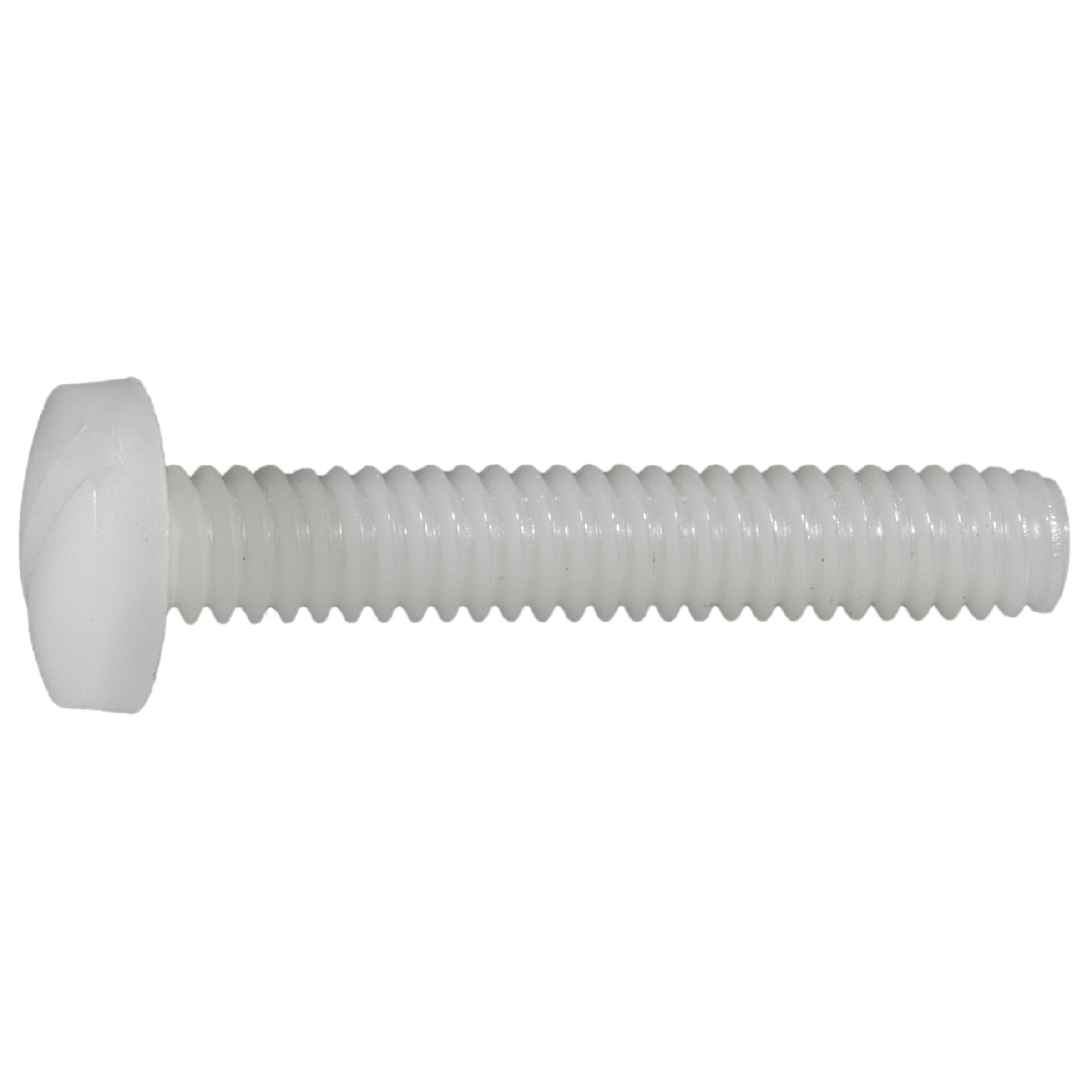 1/4"-20 x 1-1/2" Nylon Plastic Coarse Thread Slotted Binding Machine Screws