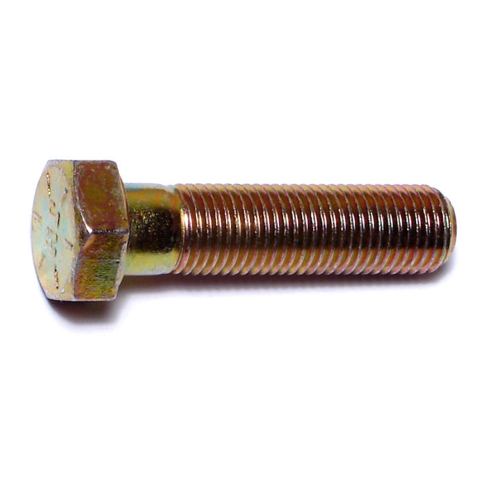 3/8"-24 x 1-1/2" Zinc Plated Grade 8 Steel Fine Thread Hex Cap Screws