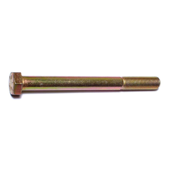 3/8"-24 x 4" Zinc Plated Grade 8 Steel Fine Thread Hex Cap Screws