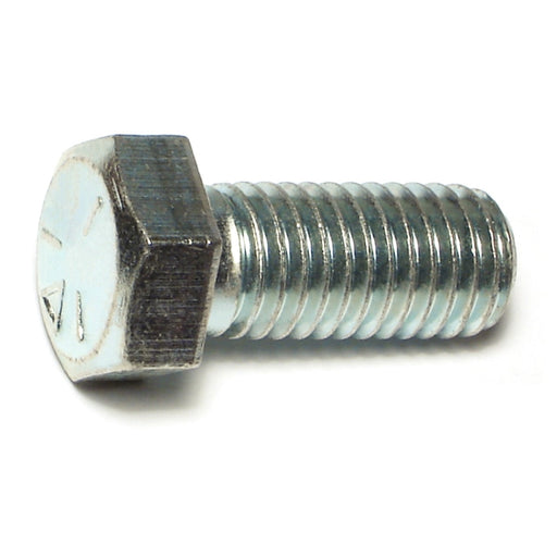 9/16"-12 x 1-1/4" Zinc Plated Grade 5 Steel Coarse Thread Hex Cap Screws