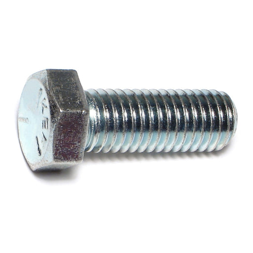 9/16"-12 x 1-1/2" Zinc Plated Grade 5 Steel Coarse Thread Hex Cap Screws