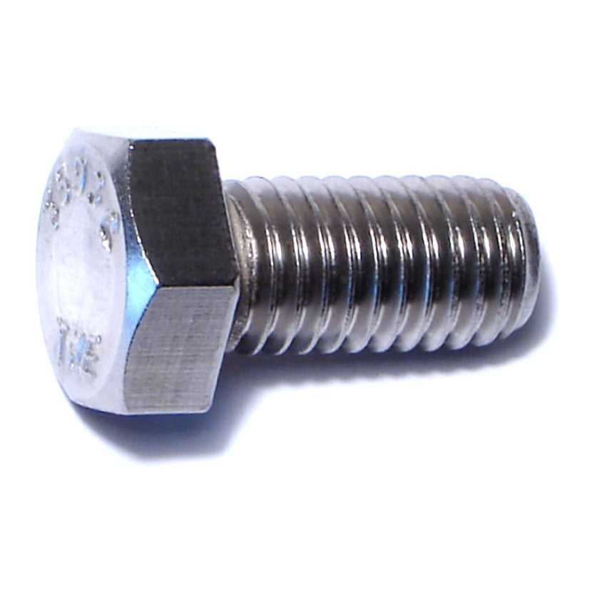1/2"-13 x 1" 18-8 Stainless Steel Coarse Thread Hex Cap Screws