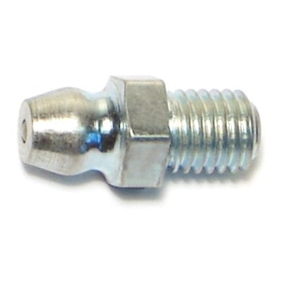 1/4"-28 Zinc Plated Steel Fine Thread Long Straight Grease Fittings
