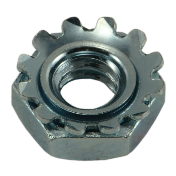 Coarse Thread Rounded Nut #10-24 Zinc Plated Grade 2 Steel Coarse Thread Kep Lock Nuts — Fastener ...
