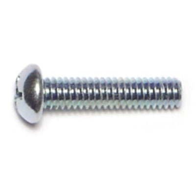 #8-32 x 3/4" Zinc Plated Steel Coarse Thread Phillips Round Head Machine Screws
