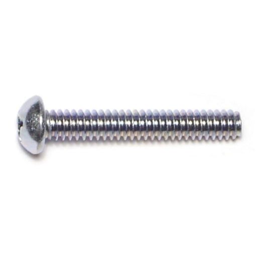 #10-24 x 1-1/4" Zinc Plated Steel Coarse Thread Phillips Round Head Machine Screws