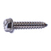 #14 x 1-1/2" 18-8 Stainless Steel Slotted Hex Washer Head Sheet Metal Screws