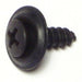 #10 x 5/8" Black Phosphate Steel Phillips Oval Trim Washer Head Sheet Metal Screws