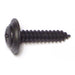 #10 x 1" Black Phosphate Steel Phillips Oval Trim Washer Head Sheet Metal Screws