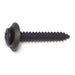 #10 x 1-1/4" Black Phosphate Steel Phillips Oval Trim Washer Head Sheet Metal Screws