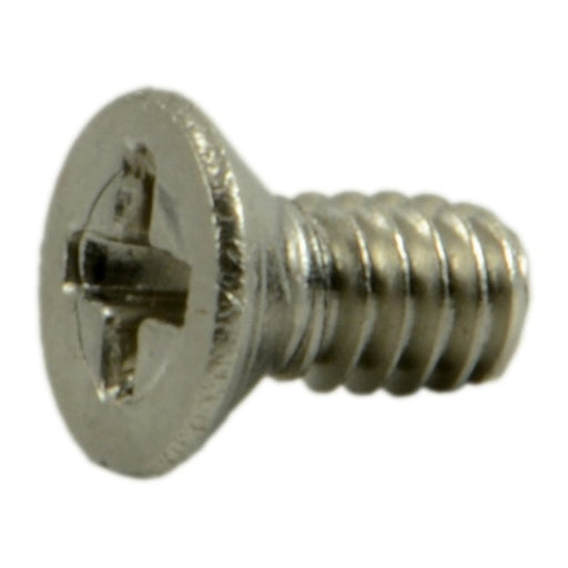 #0-80 x 1/8" 18-8 Stainless Steel Fine Thread Phillips Flat Head Miniature Machine Screws
