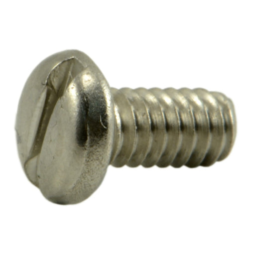 #2-56 x 3/16" 18-8 Stainless Steel Coarse Thread Slotted Pan Head Machine Screws