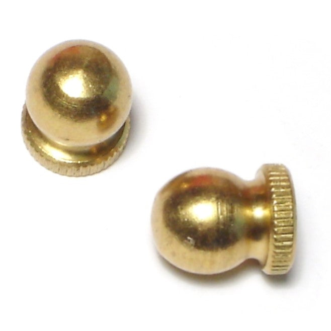 1/4"-27 x 1/2" Tapped Brass Balls