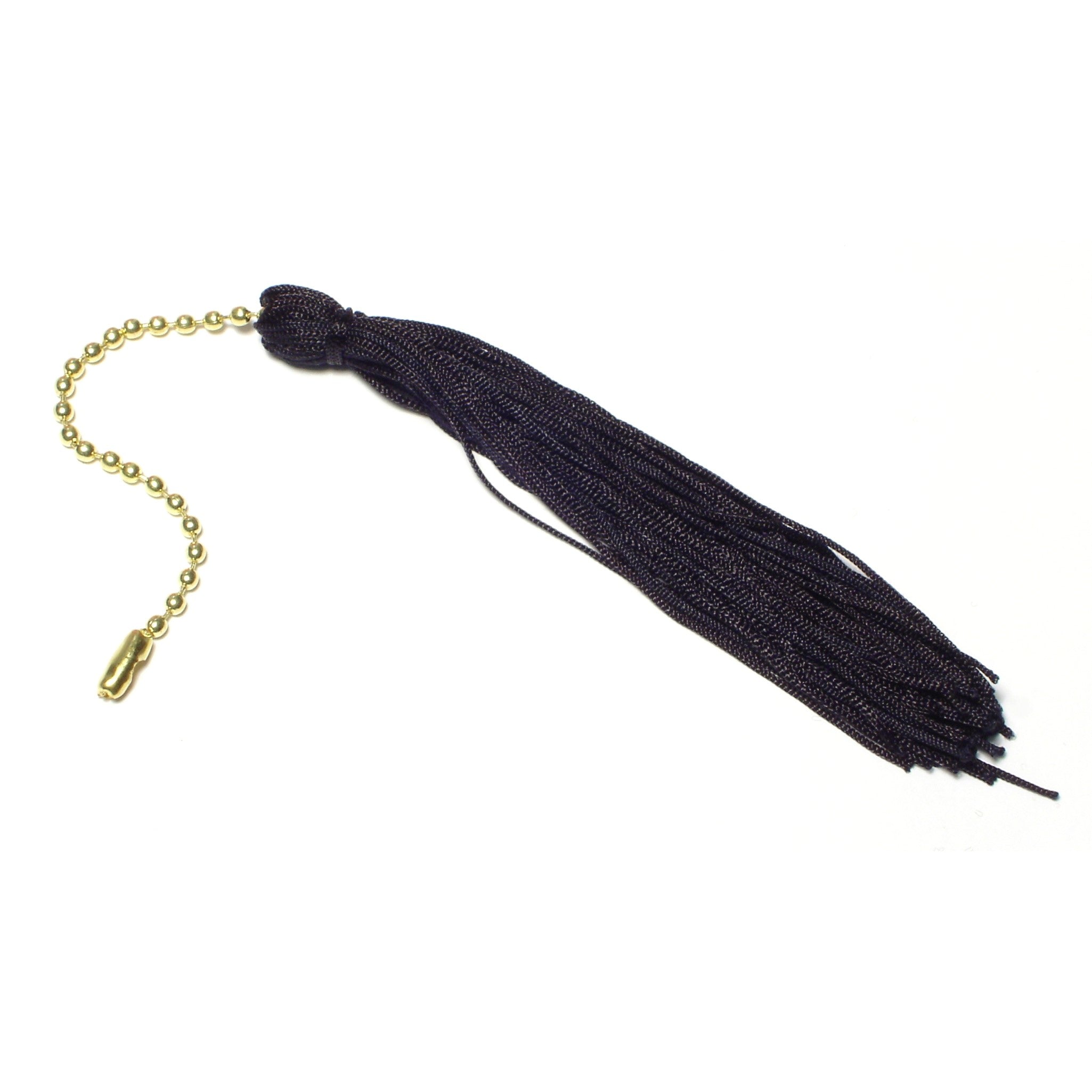 5" Black Colored Ball Chain Tassels