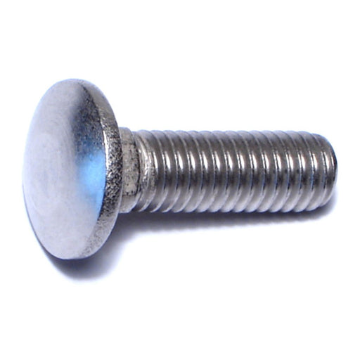 3/8"-16 x 1-1/4" 18-8 Stainless Steel Coarse Thread Carriage Bolts