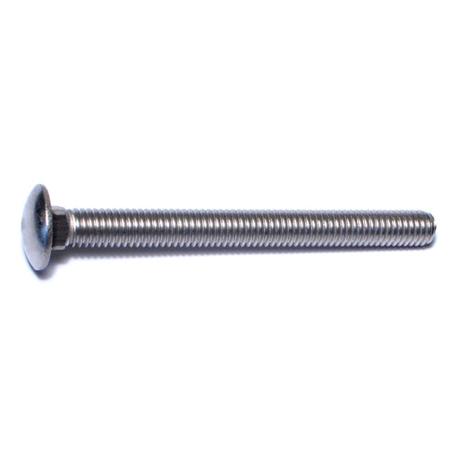 3/8"-16 x 4" 18-8 Stainless Steel Coarse Thread Carriage Bolts