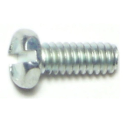 #10-24 x 1/2" Zinc Plated Steel Coarse Thread Slotted Indented Hex Head Machine Screws