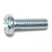 #10-32 x 5/8" Zinc Plated Steel Fine Thread Slotted Indented Hex Head Machine Screws